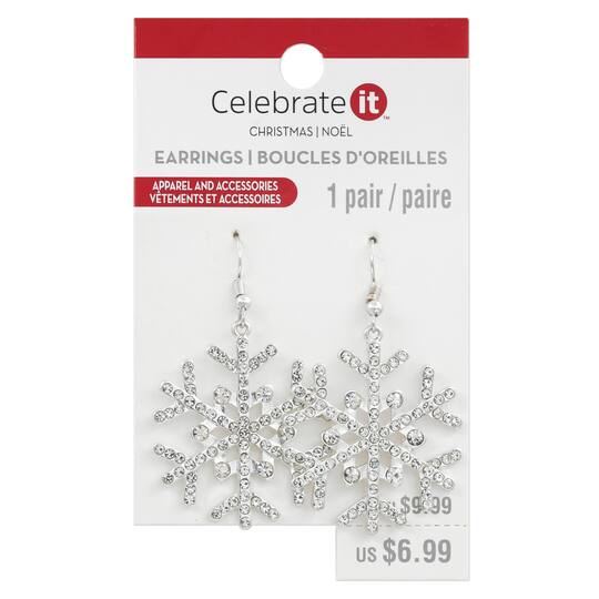 Christmas Snowflake Earrings by Celebrate It™